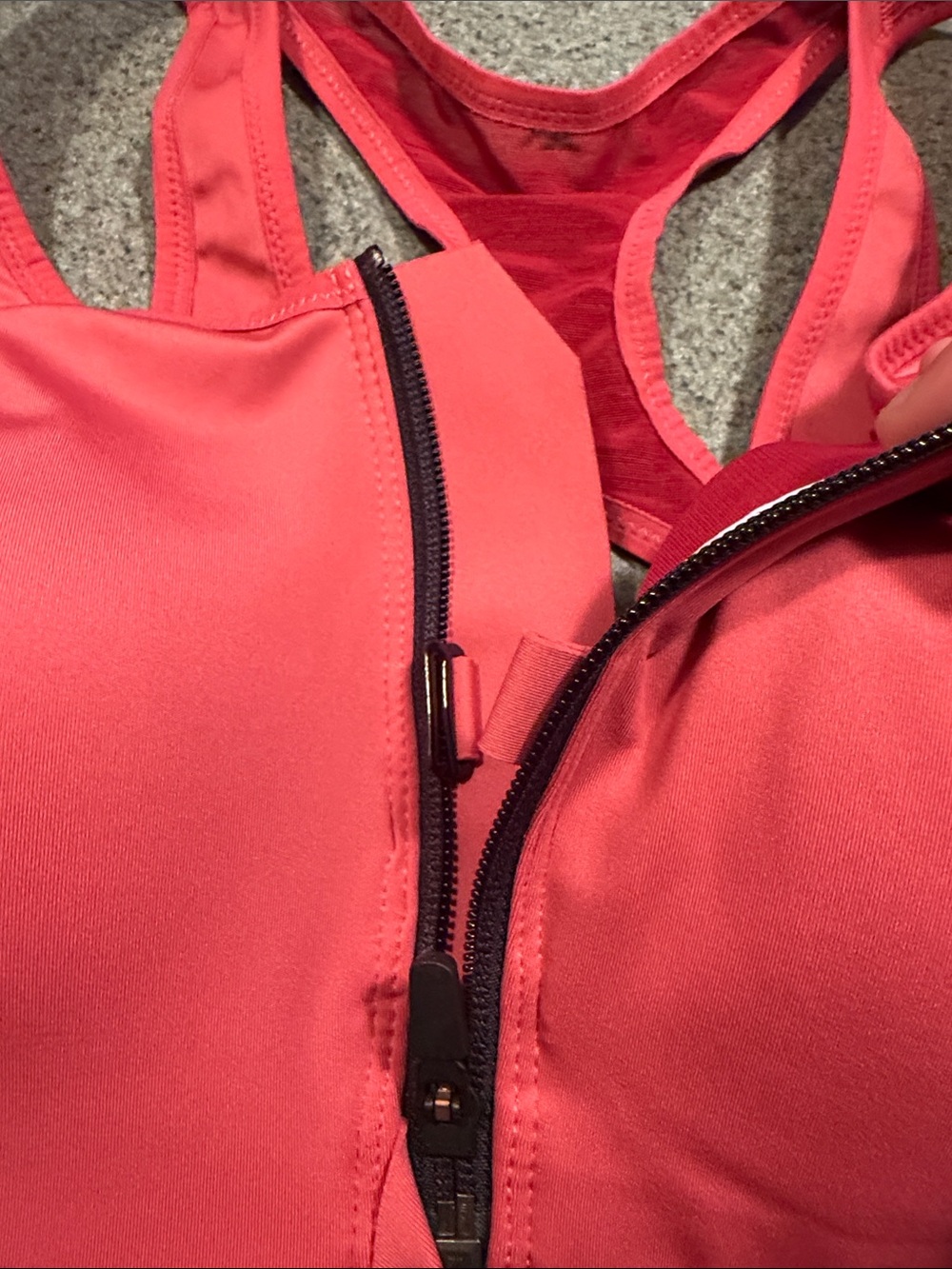 Nike Women's Coral & Deep Pink Racerback Support Sports Bra - Picture 4 of 7